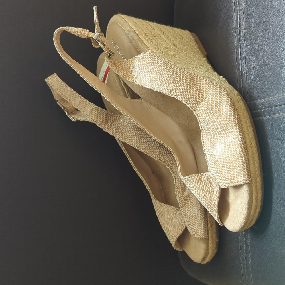 Bcbgeneration Espadrille Slingback Snakeskin Embo… - image 1